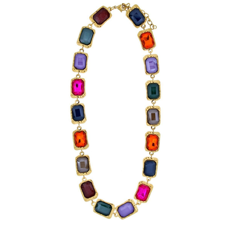 COLLANA MARRAKECH IN ACCIAIO CM 44+5