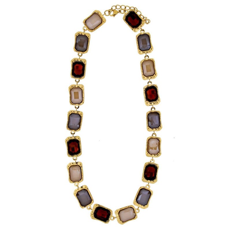COLLANA MARRAKECH IN ACCIAIO CM 44+5