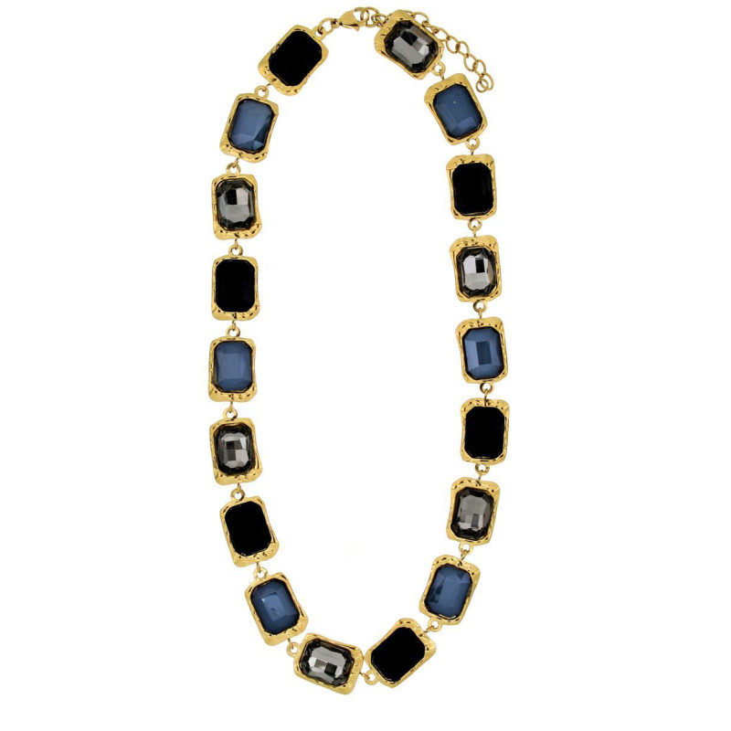 COLLANA MARRAKECH IN ACCIAIO CM 44+5