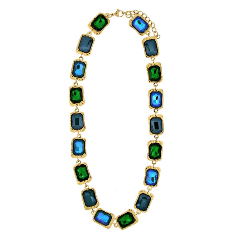 COLLANA MARRAKECH IN ACCIAIO CM 44+5