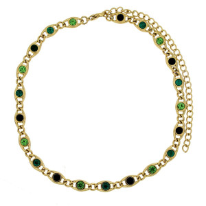 COLLANA SELYNA IN ACCIAIO CM 30+12