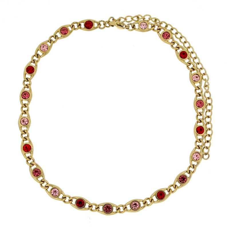 COLLANA SELYNA IN ACCIAIO CM 30+12