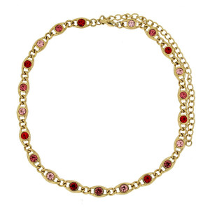 COLLANA SELYNA IN ACCIAIO CM 30+12