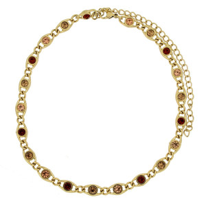 COLLANA SELYNA IN ACCIAIO CM 30+12