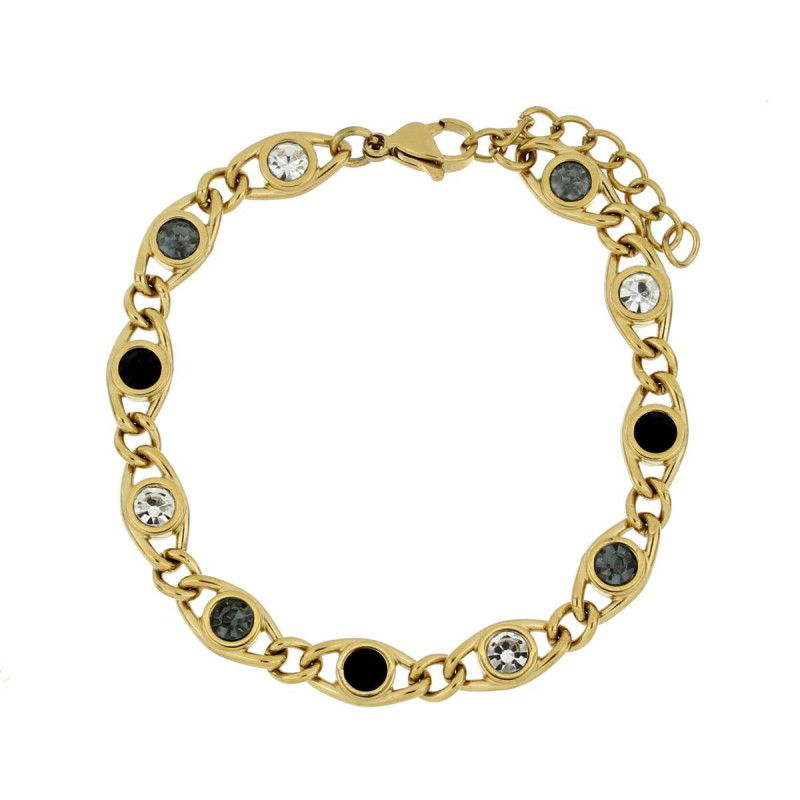 BRACCIALE SELYNA IN ACCIAIO CM 17+3