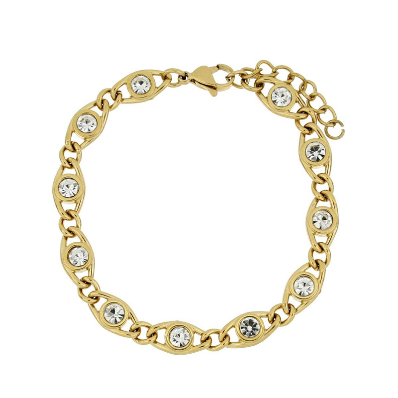 BRACCIALE SELYNA IN ACCIAIO CM 17+3
