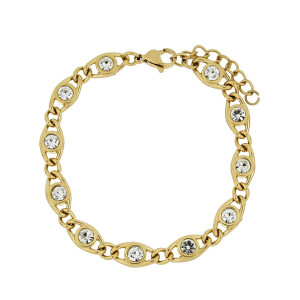 BRACCIALE SELYNA IN ACCIAIO CM 17+3