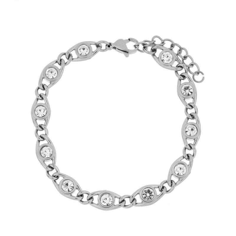 BRACCIALE SELYNA IN ACCIAIO CM 17+3