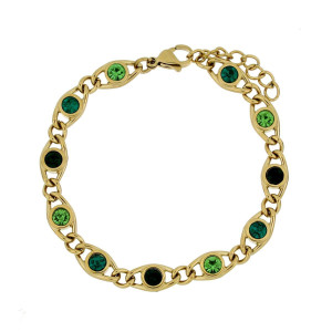BRACCIALE SELYNA IN ACCIAIO CM 17+3