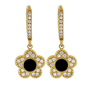 ORECCHINI ALETHEA FIORE MM 10 IN ACCIAIO