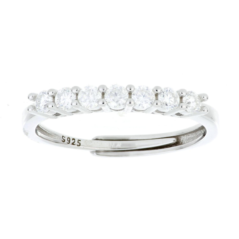 ANELLO MOISSANITE D COLOR,TRIPLA EXC,FLU NONE,0.43 CT 2,5MM