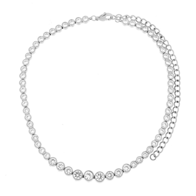 COLLANA KYRA CM 30+12 IN ACCIAIO