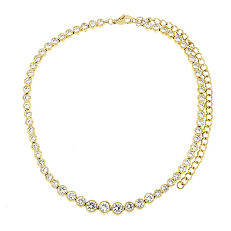 COLLANA KYRA CM 30+12 IN ACCIAIO