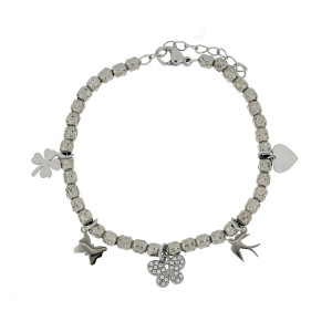 BRACCIALE CM 16+3 TYCHE IN ACCIAIO