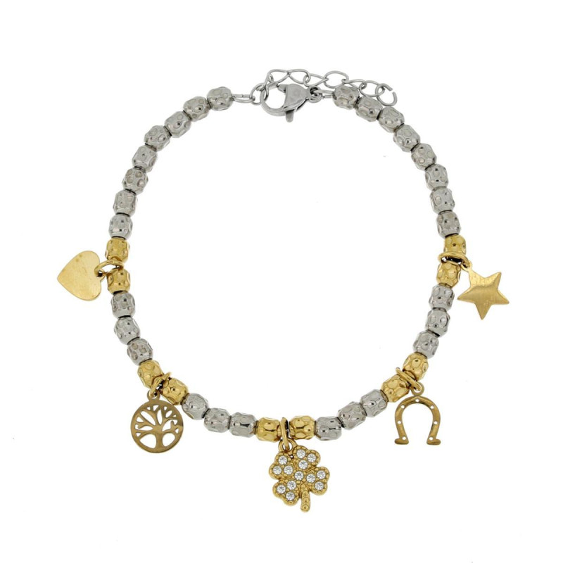 BRACCIALE CM 16+3 TYCHE IN ACCIAIO