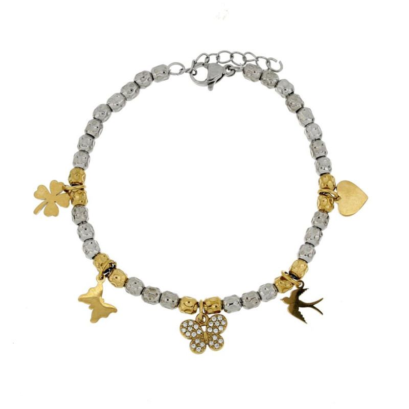 BRACCIALE CM 16+3 TYCHE IN ACCIAIO