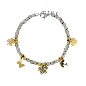 BRACCIALE CM 16+3 TYCHE IN ACCIAIO