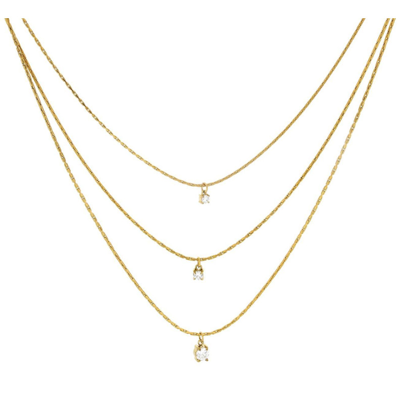 COLLANA "ADANA" CM 40+4 IN ACCIAIO