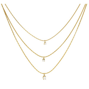 COLLANA "ADANA" CM 40+4 IN ACCIAIO