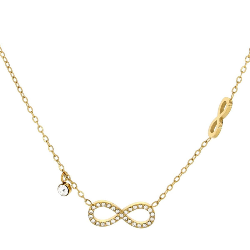 COLLANA "ADANA" CM 37+5 IN ACCIAIO MM 18