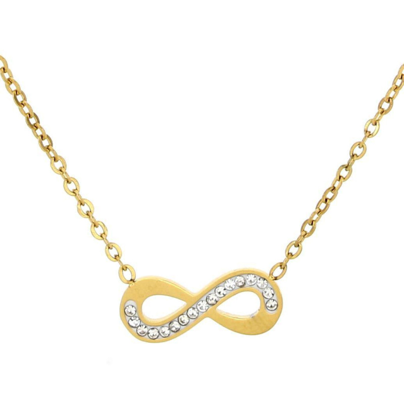 COLLANA "ADANA" CM 40+5 IN ACCIAIO MM 15X7
