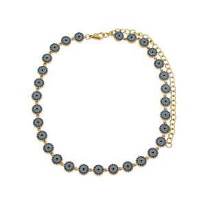 COLLANA MINERVA A CHOKER CM 30+12 IN ACCIAIO