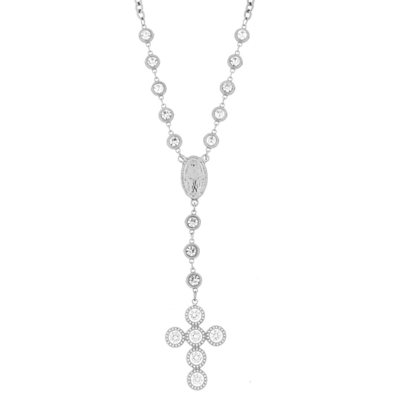 COLLANA ROSARIO CM 41+5 IN ACCIAIO