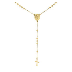 COLLANA ROSARIO CM 46+5 IN ACCIAIO