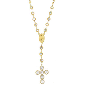 COLLANA ROSARIO CM 41+5 IN ACCIAIO