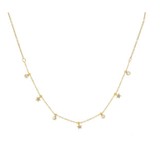 COLLANA NAYERA CM 40+5 IN ACCIAIO