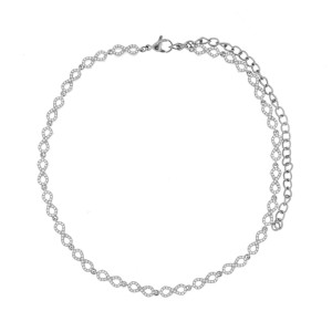COLLANA MINERVA A CHOKER CM 30+11 IN ACCIAIO