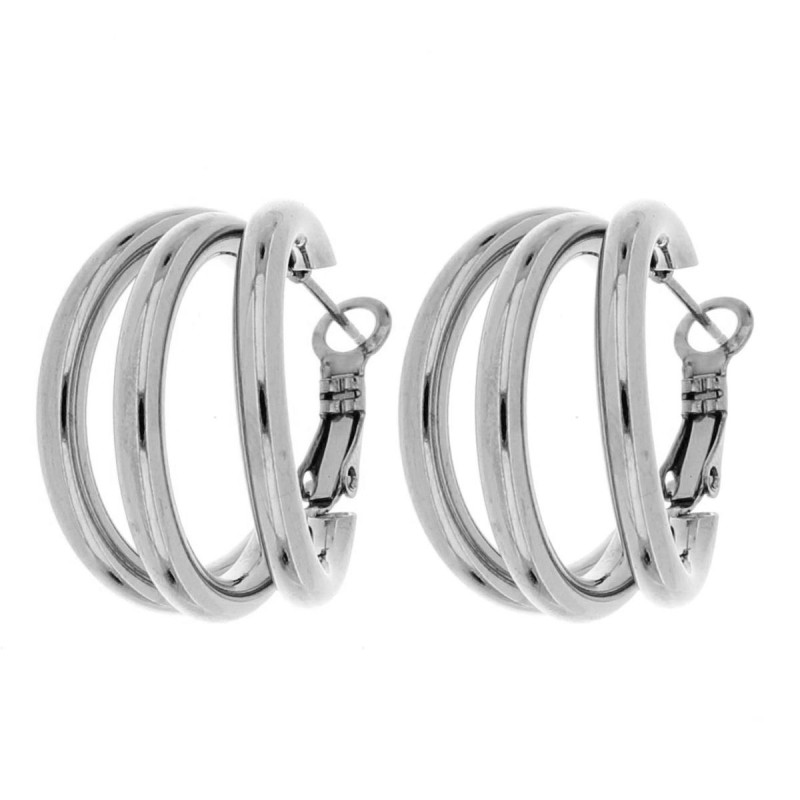 ORECCHINI CIRCE MM 25 IN ACCIAIO