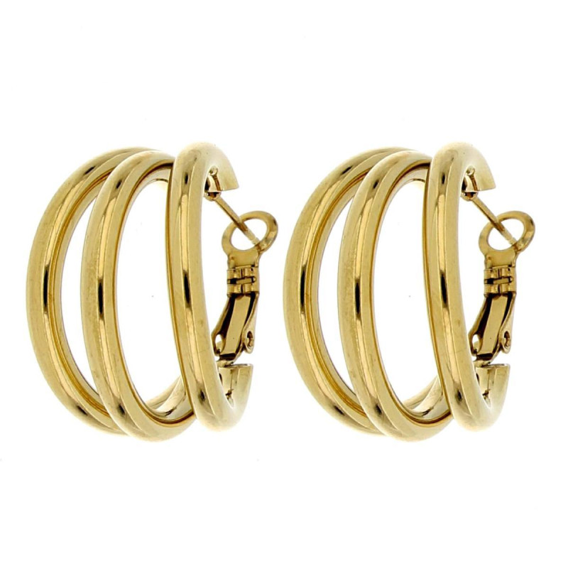 ORECCHINI CIRCE MM 25 IN ACCIAIO