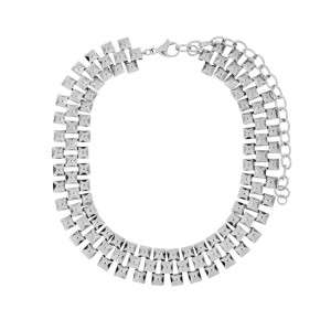 COLLANA "CLIO" CM 32+12 IN ACCIAIO