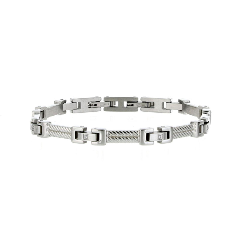 BRACCIALE UOMO CM 18 IN ACCIAIO