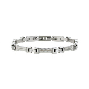 BRACCIALE UOMO CM 18 IN ACCIAIO
