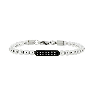 BRACCIALE UOMO CM 19+3 MM 5 IN ACCIAIO