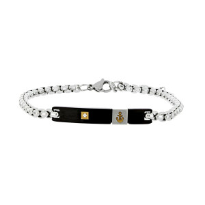 BRACCIALE UOMO CM 19+3 E MM 6 IN ACCIAIO