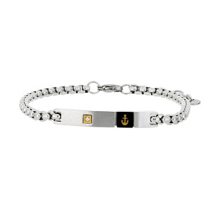 BRACCIALE UOMO CM 19+3 E MM 6 IN ACCIAIO