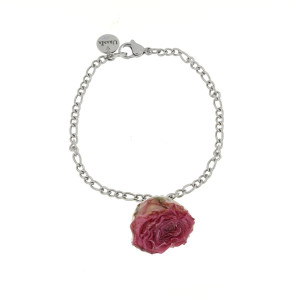 BRACCIALE PETALI PREZIOSI IN ACCIAIO