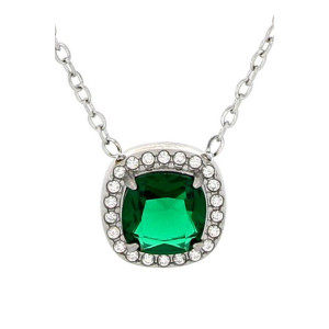 COLLANA "INCANTO" CM 39+5 QUADRO 11 MM IN ACCIAIO