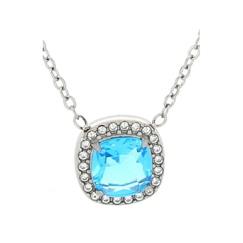 COLLANA "INCANTO" CM 39+5 QUADRO 11 MM IN ACCIAIO