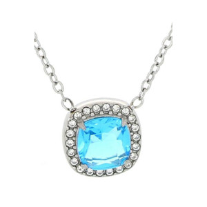 COLLANA "INCANTO" CM 39+5 QUADRO 11 MM IN ACCIAIO
