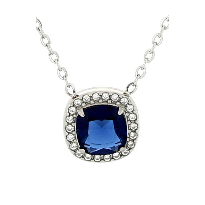 COLLANA "INCANTO" CM 39+5 QUADRO 11 MM IN ACCIAIO