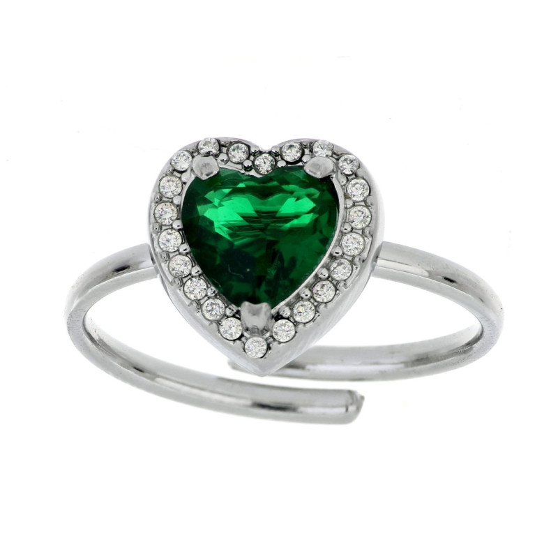ANELLO "INCANTO" CUORE MM 11 IN ACCIAIO