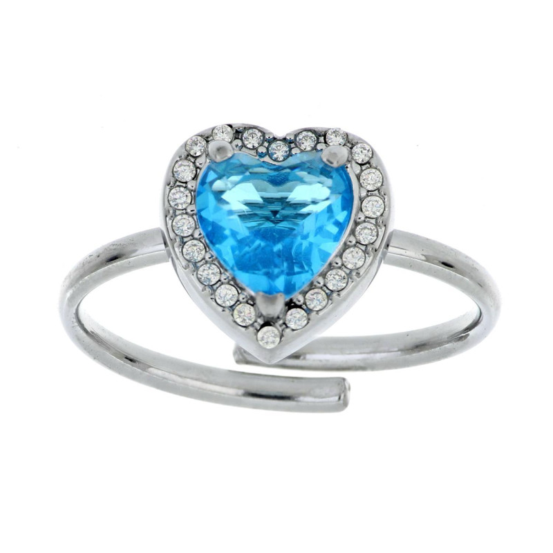 ANELLO "INCANTO" CUORE MM 11 IN ACCIAIO