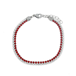 BRACCIALE TENNIS CM 16+3 IN ACCIAIO