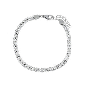 BRACCIALE TENNIS CM 16+3 IN ACCIAIO