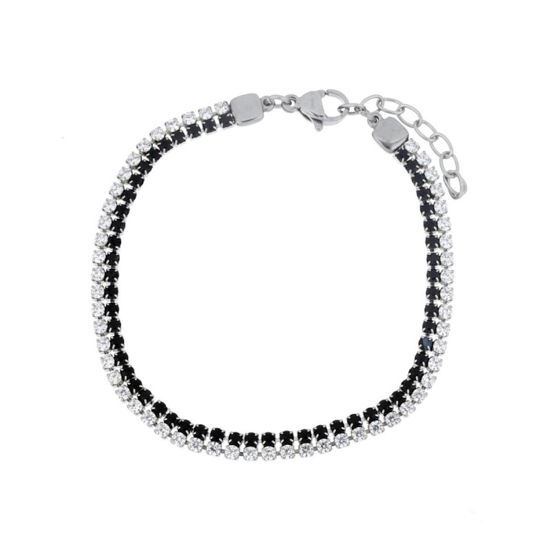 BRACCIALE TENNIS CM 16+3 IN ACCIAIO