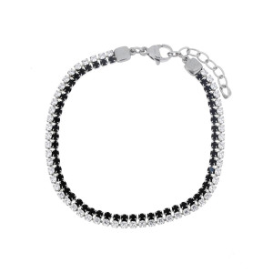 BRACCIALE TENNIS CM 16+3 IN ACCIAIO
